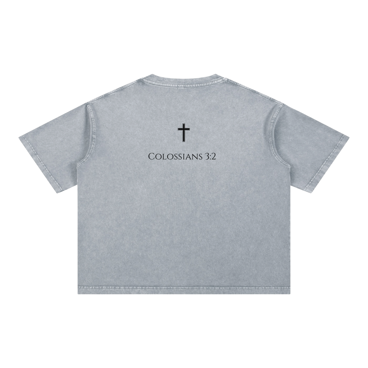 Colossians 3:2 Boxy Cotton Tee