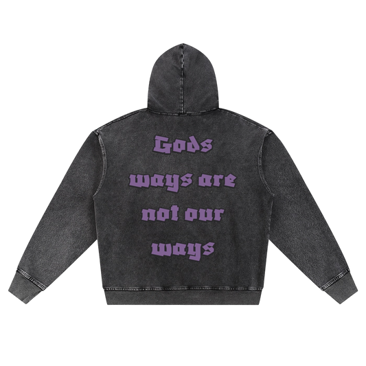 His Way Oversized Zip Up