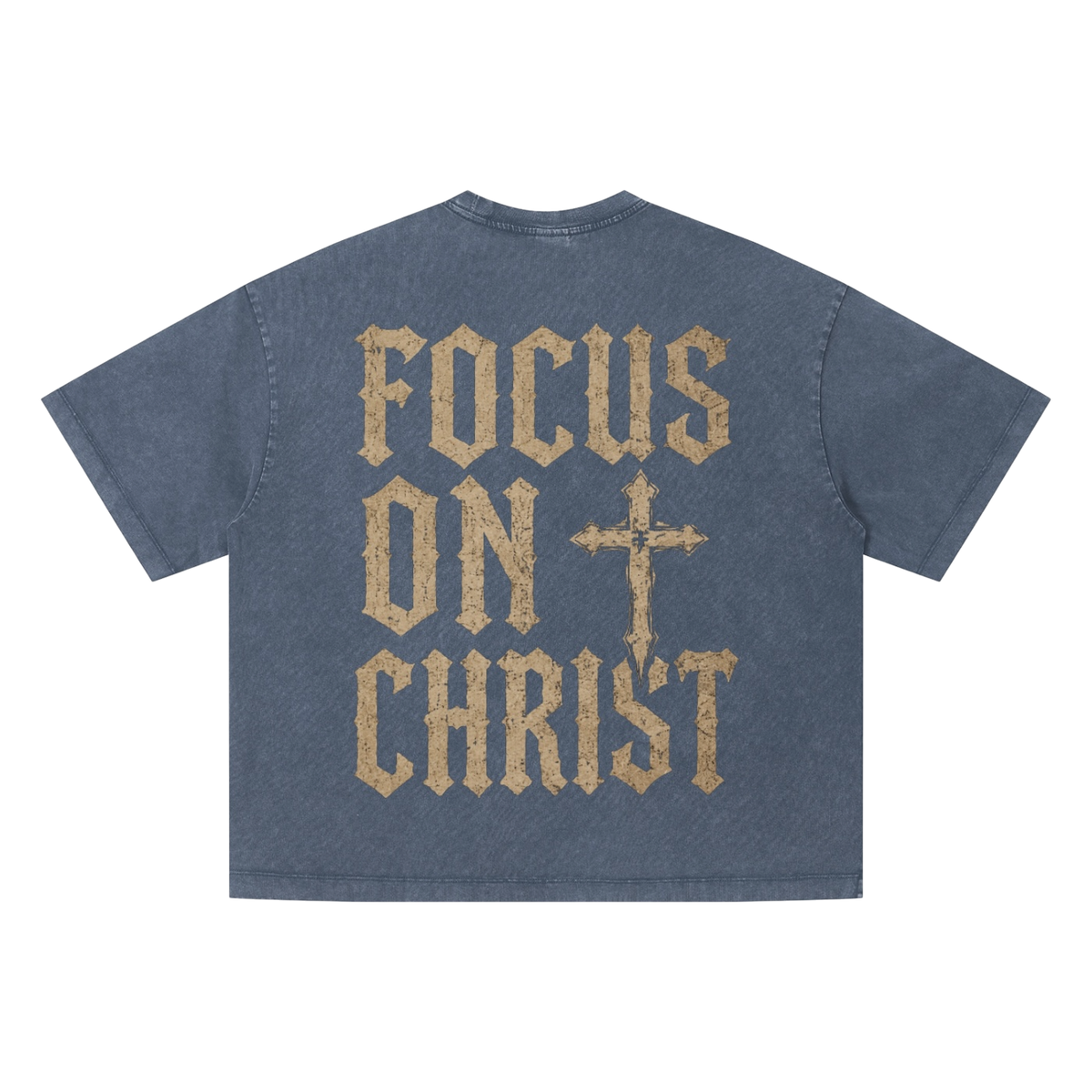 Washed F.O.C.U.S Boxy T-Shirt