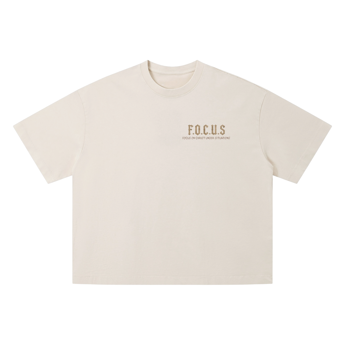 Washed F.O.C.U.S Boxy T-Shirt