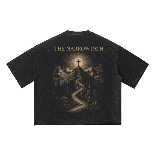 The NARROW Path Vintage Wash Boxy T-Shirt