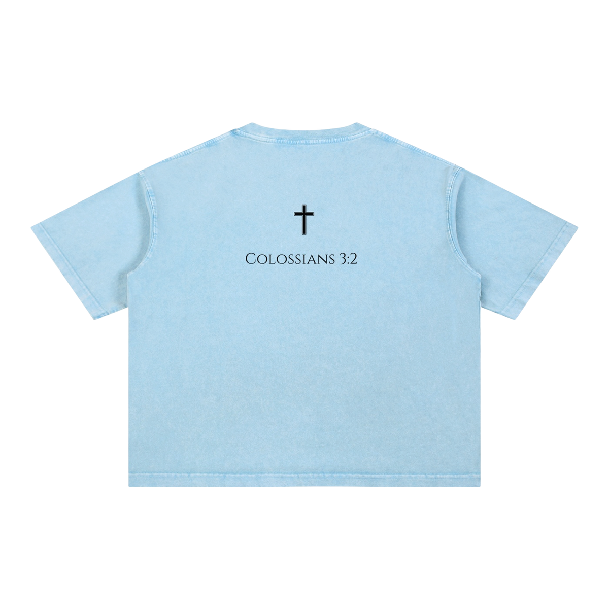 Colossians 3:2 Boxy Cotton Tee